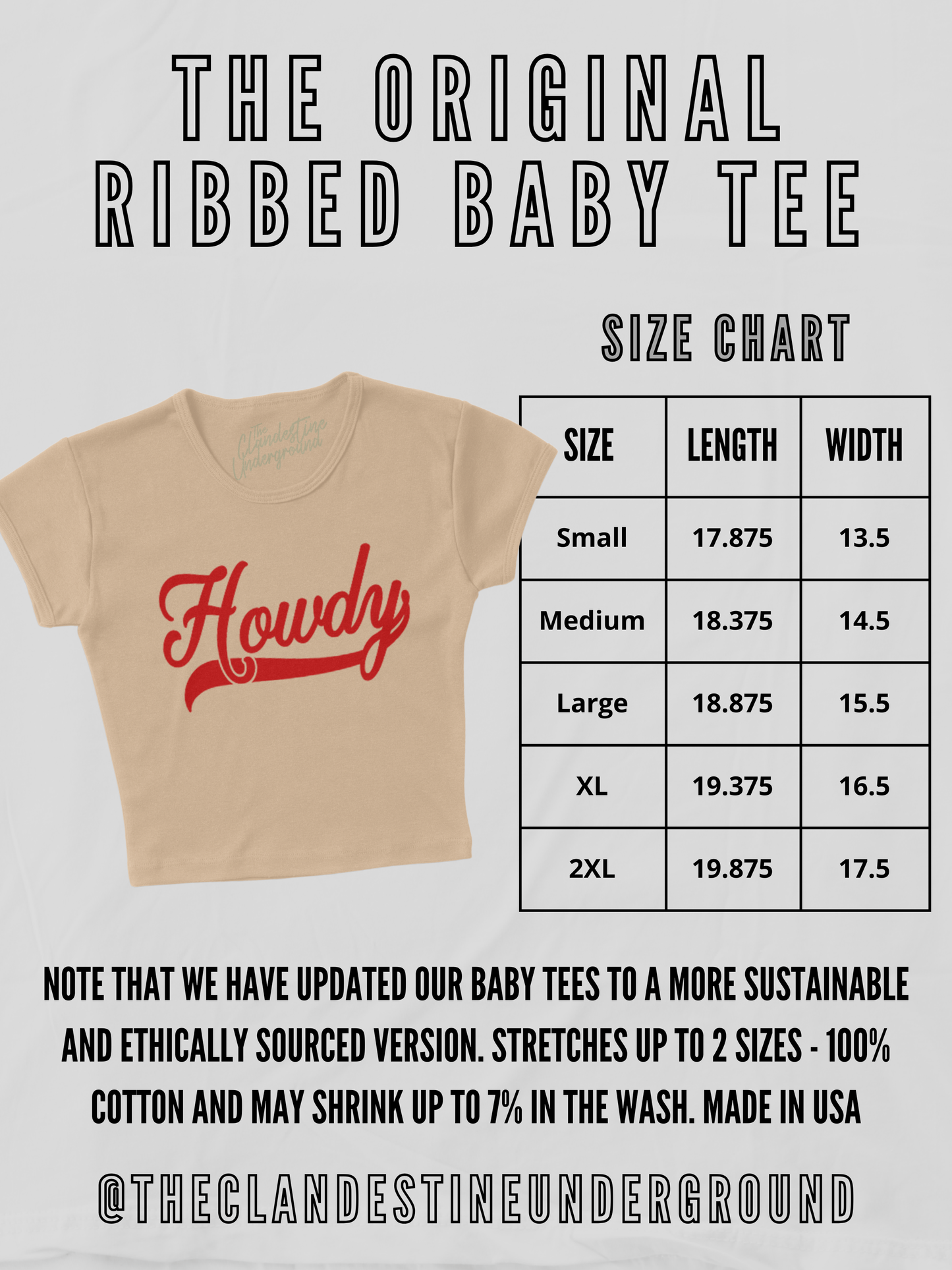 Out of Office, DND Summer Micro-Ribbed Baby Tee
