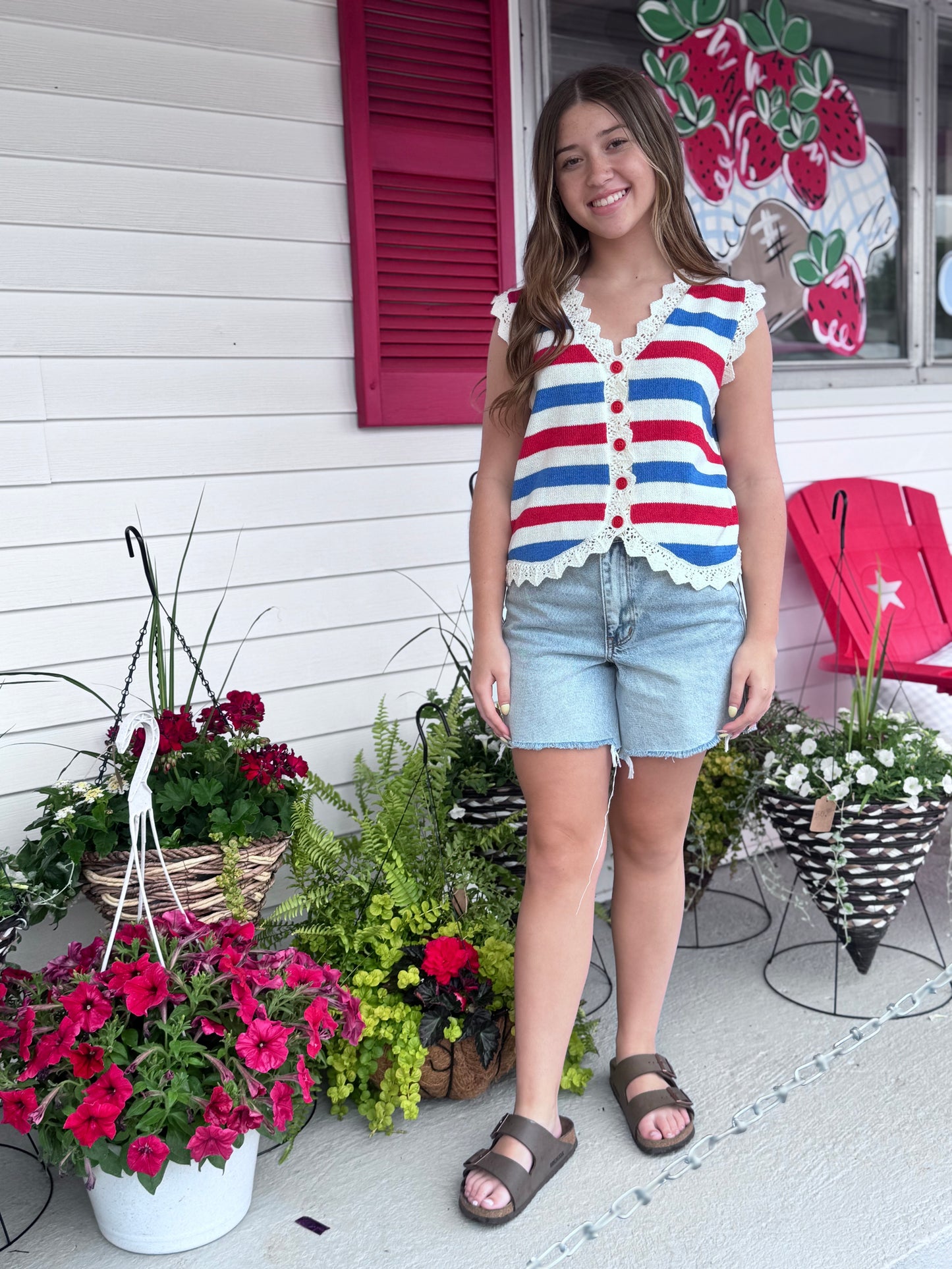 Berry Cute Knit tank