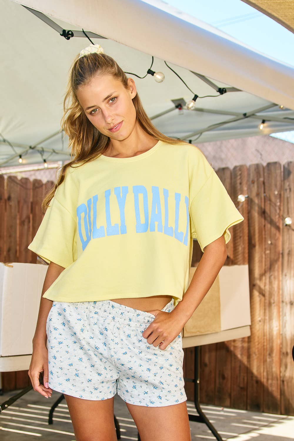 DD jersey crop tee