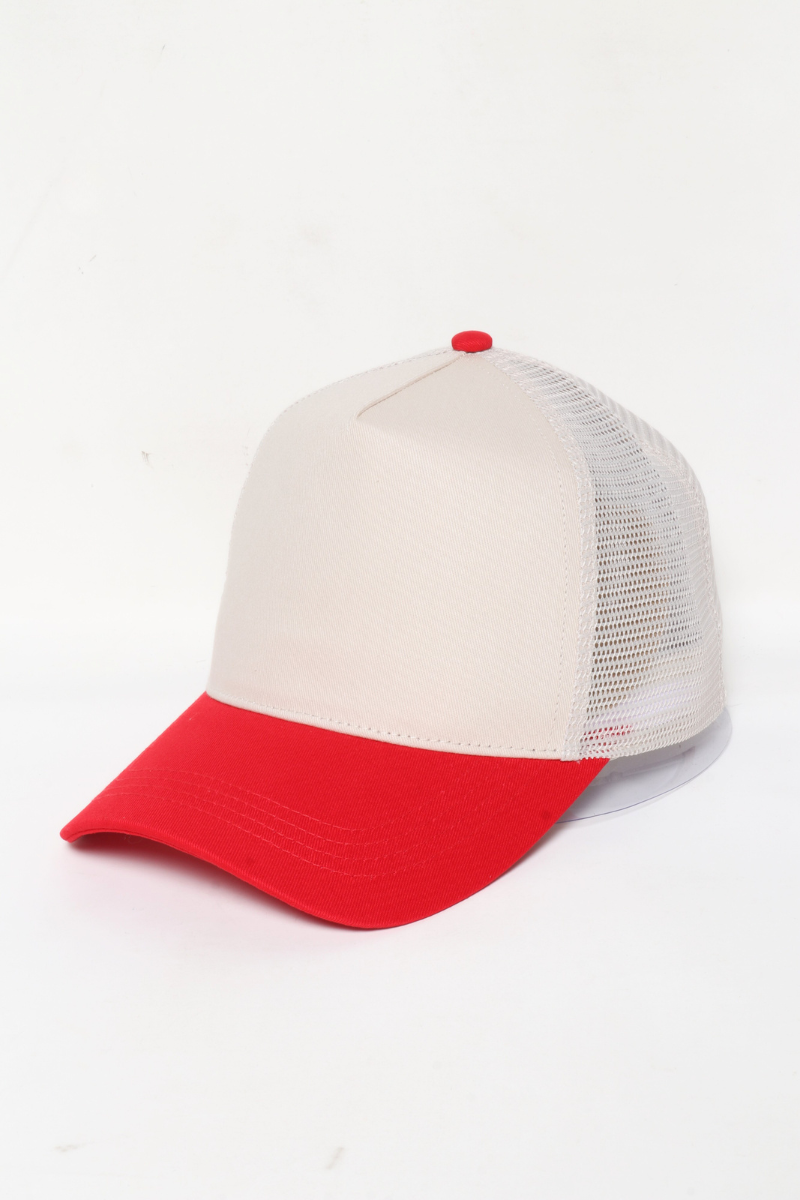 5 Panel Two Tone Mesh back Baseball Cap