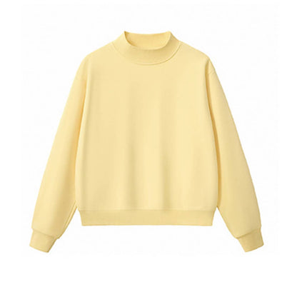 Unisex Cozy Fleece Mock Neck Sweatshirt