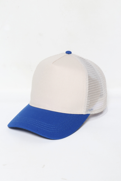 5 Panel Two Tone Mesh back Baseball Cap
