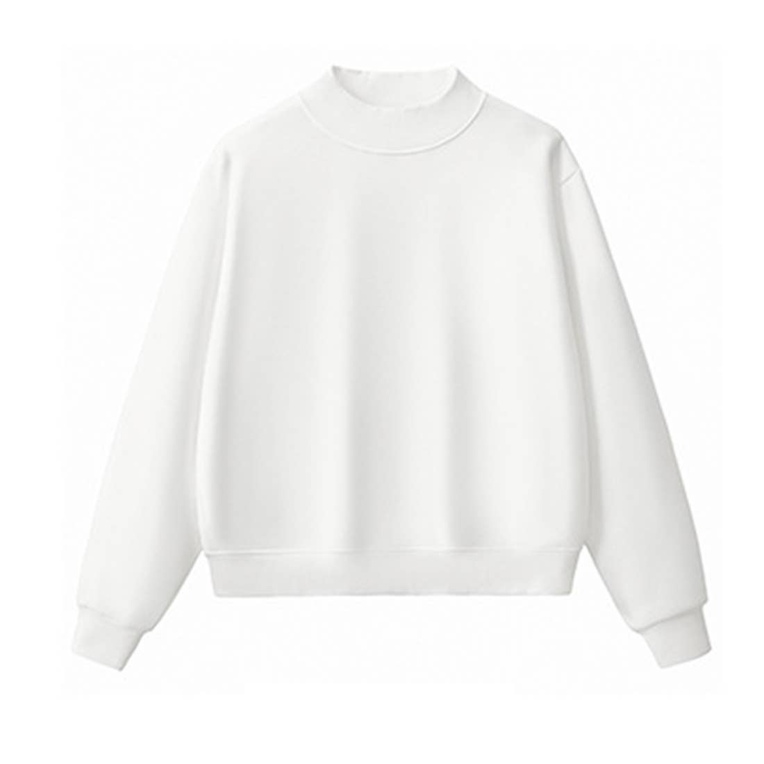 Unisex Cozy Fleece Mock Neck Sweatshirt