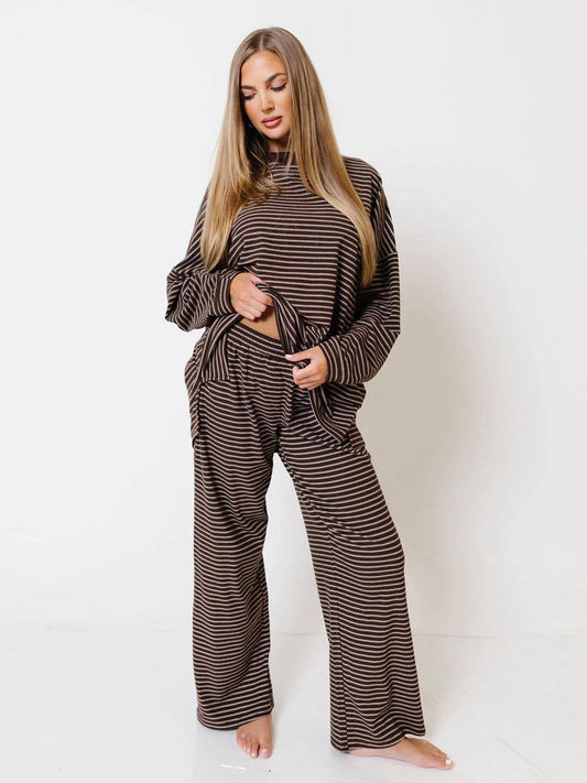 Striped Loose 2-Piece Lounge Set