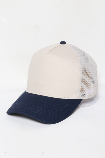 5 Panel Two Tone Mesh back Baseball Cap