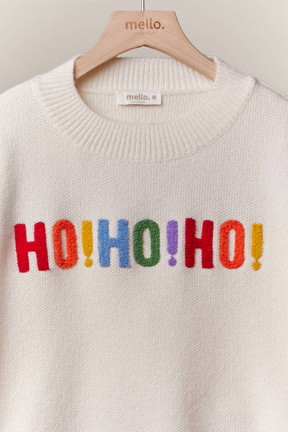 OVERSIZE Christmas Sweater with Lettering- RTS