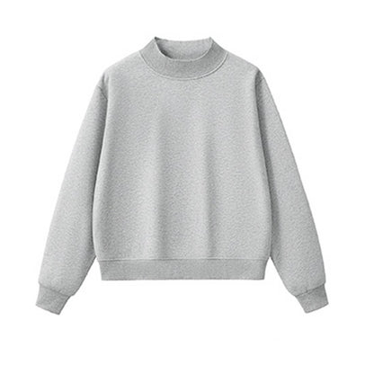 Unisex Cozy Fleece Mock Neck Sweatshirt