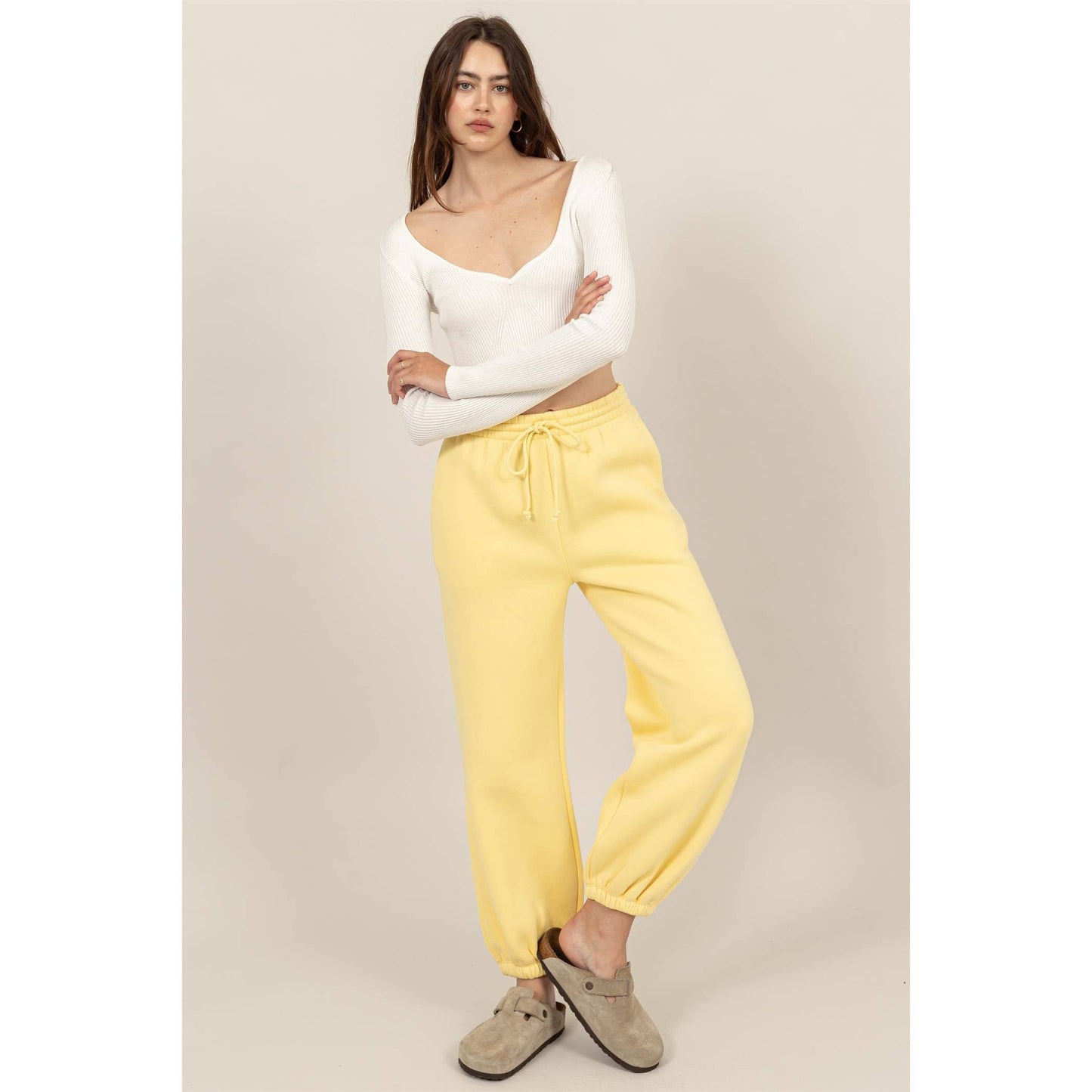 Washed French Terry Jogger Pants