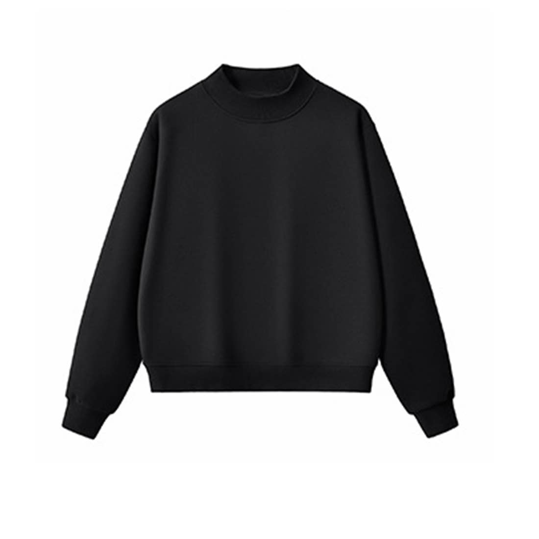 Unisex Cozy Fleece Mock Neck Sweatshirt