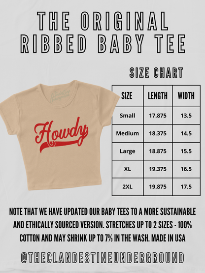 Out of Office, DND Summer Micro-Ribbed Baby Tee