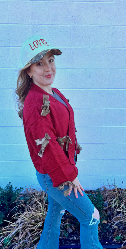 SLOANE BOW KNIT CARDIGAN