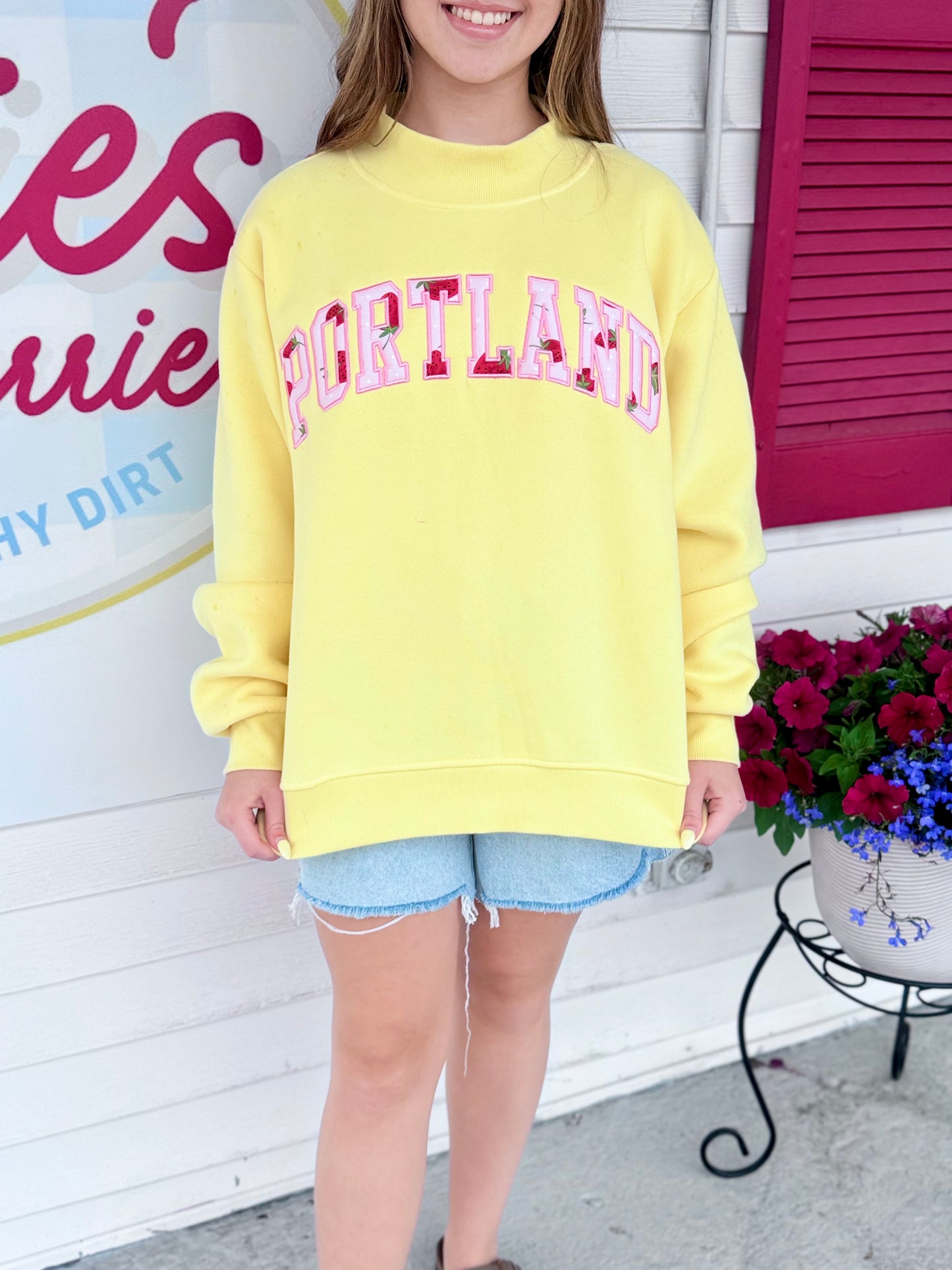 Portland Strawberry Mockneck PREORDER MID JUNE