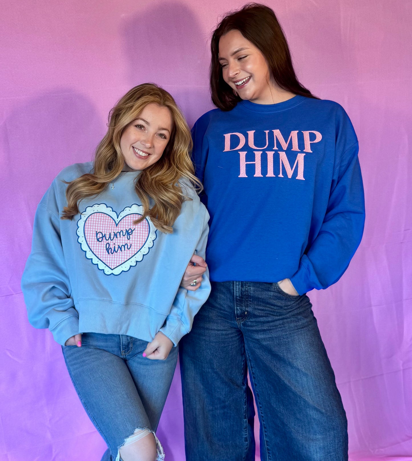 DUMP HIM- royal blue