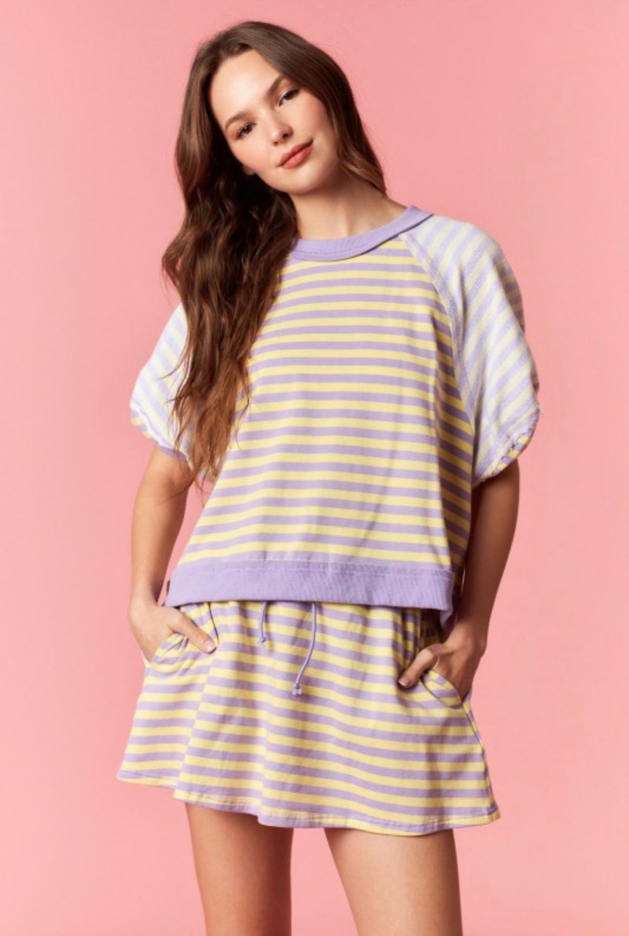 Striped Skort Set