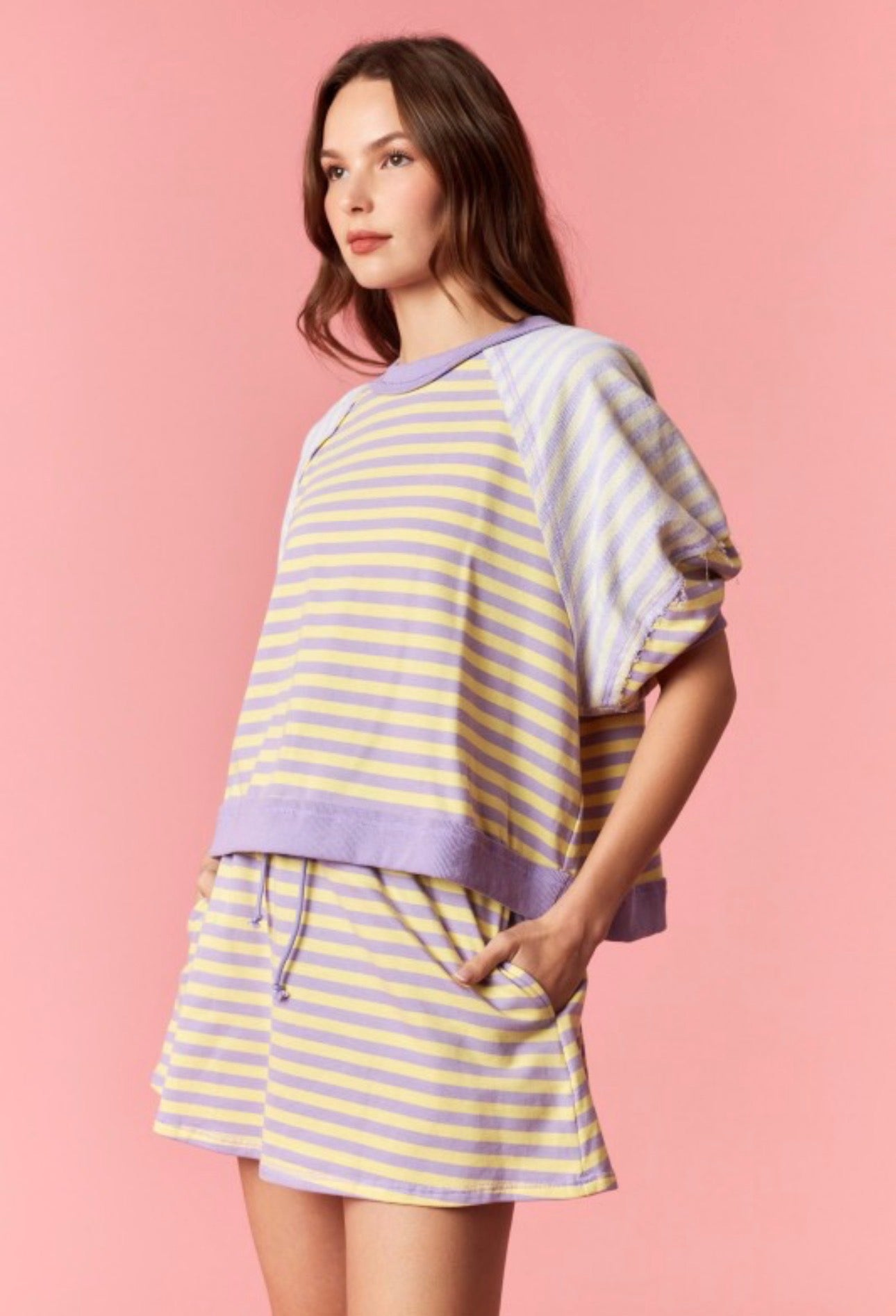 Striped Skort Set