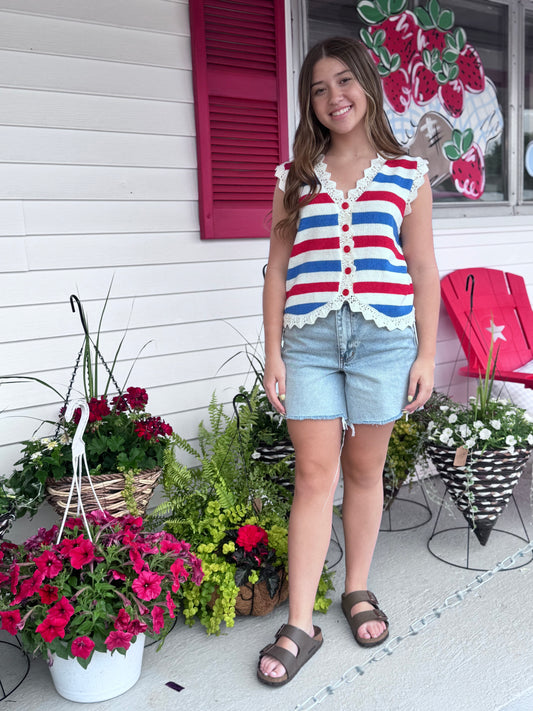 Berry Cute Knit tank