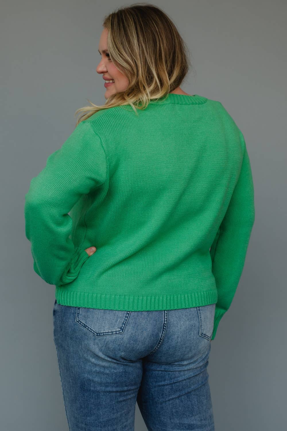 XXL Mint Green Merry Sweater RTS