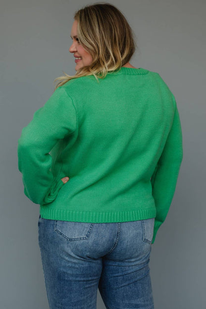 XXL Mint Green Merry Sweater RTS