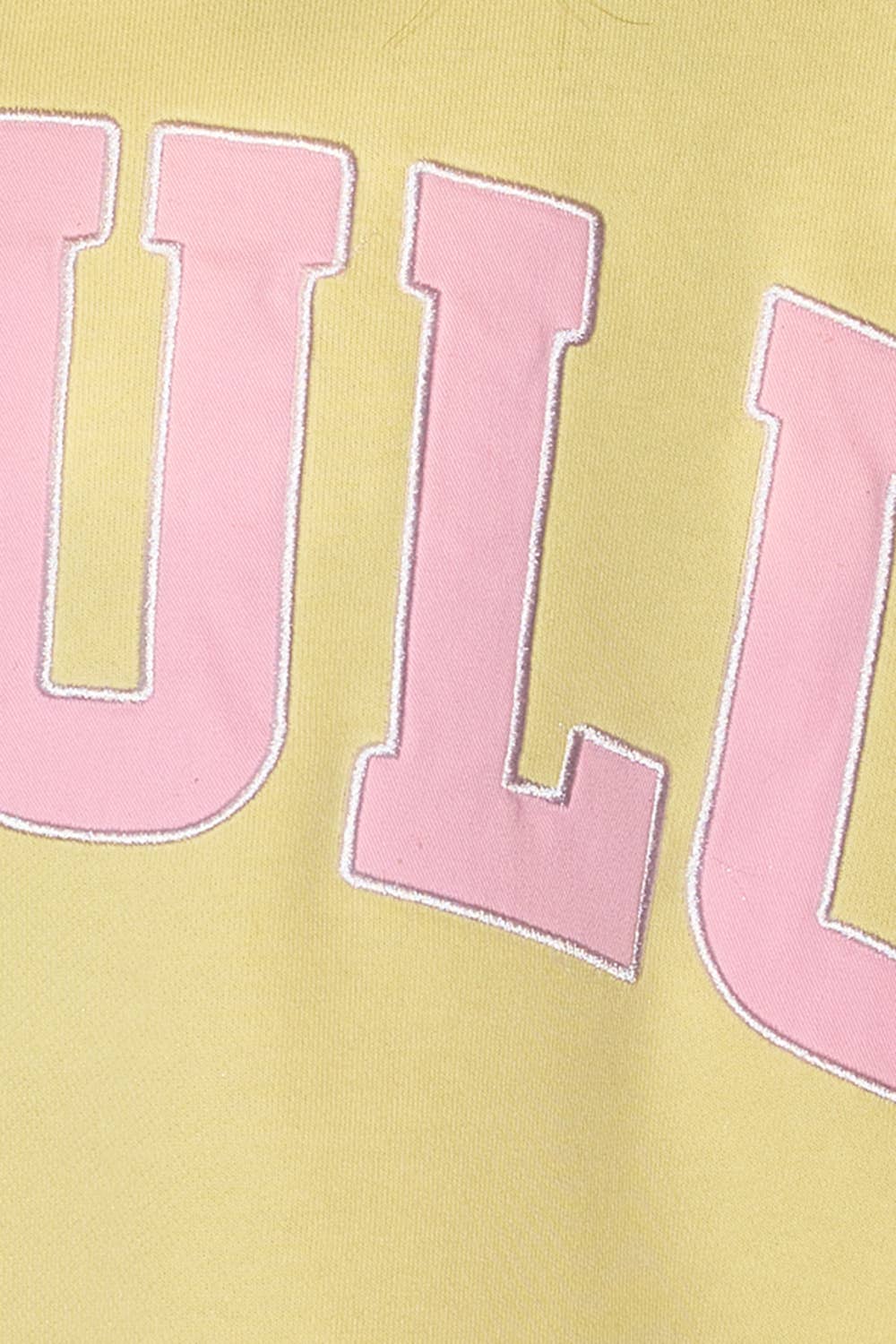 DELULU 'DELULU' Embroidered Mock Neck Sweatshirt