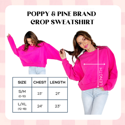 Polka Dot Crop Sweatshirt