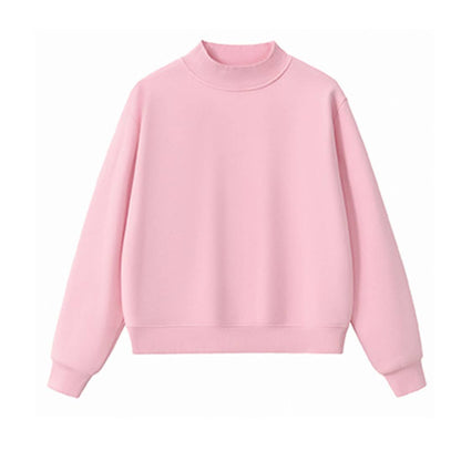 Unisex Cozy Fleece Mock Neck Sweatshirt