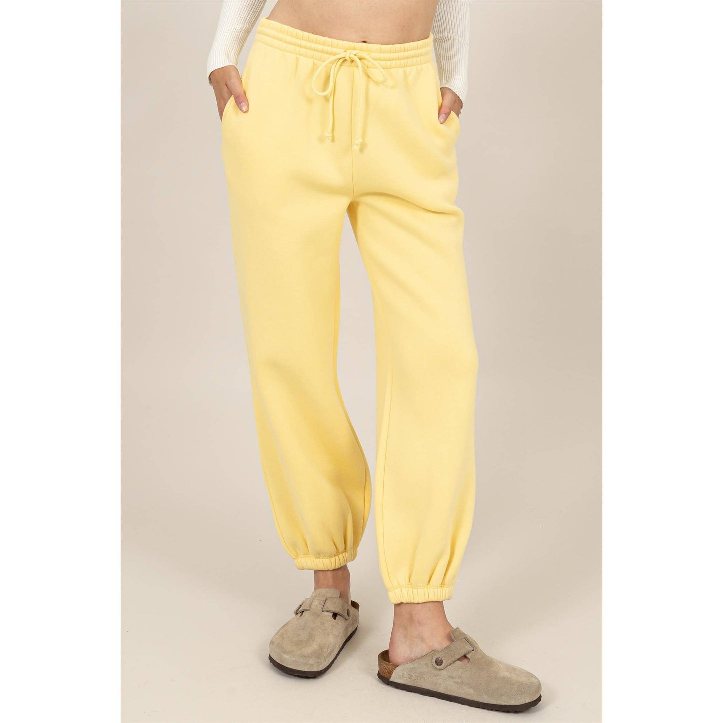 Washed French Terry Jogger Pants