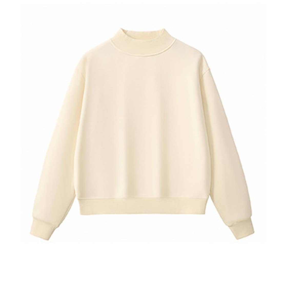 Unisex Cozy Fleece Mock Neck Sweatshirt