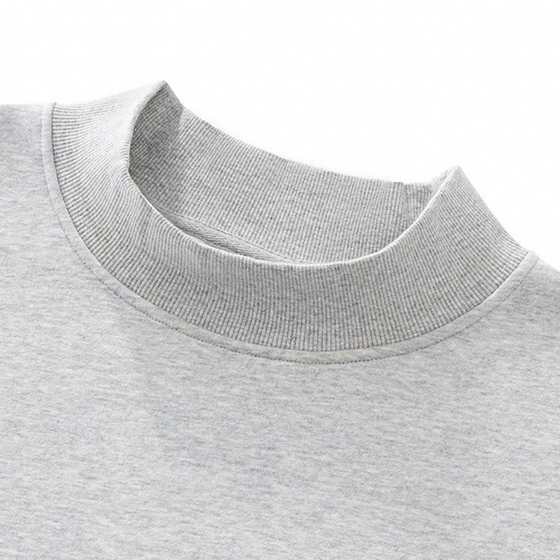 Unisex Cozy Fleece Mock Neck Sweatshirt