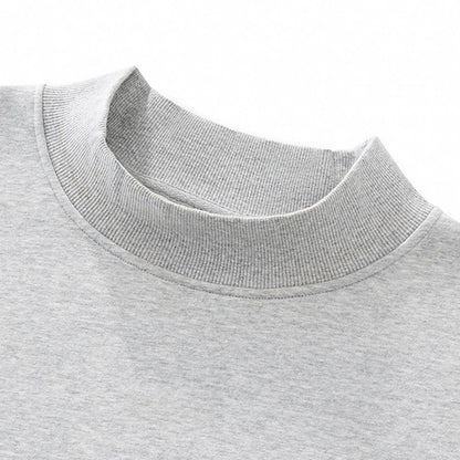 Unisex Cozy Fleece Mock Neck Sweatshirt